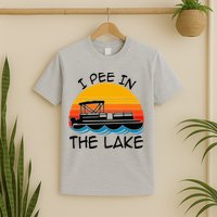 I pee in the lake vintage boating pontoon T-Shirt