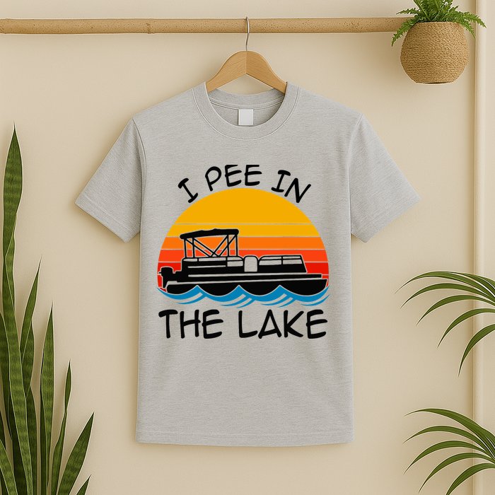 I pee in the lake vintage boating pontoon T-Shirt