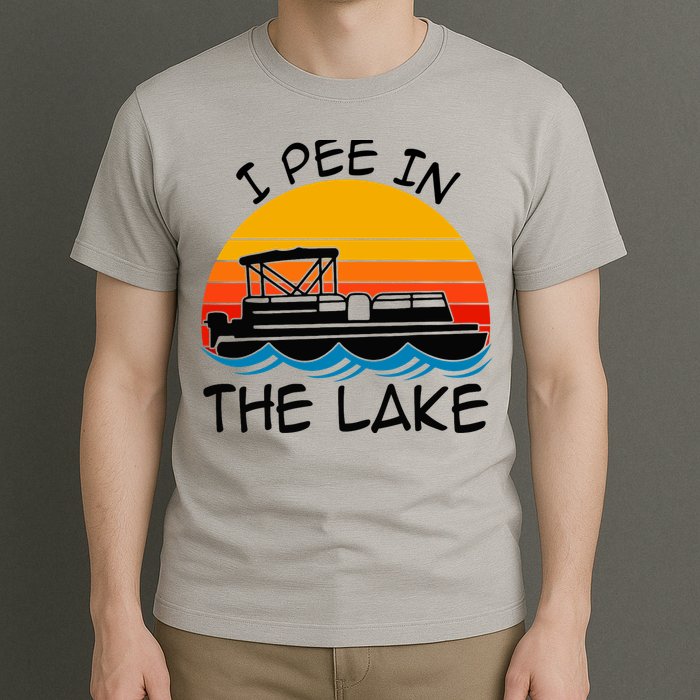 I pee in the lake vintage boating pontoon T-Shirt