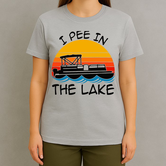 I pee in the lake vintage boating pontoon T-Shirt