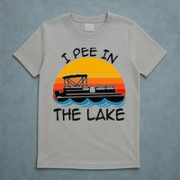 I pee in the lake vintage boating pontoon T-Shirt