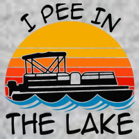 I pee in the lake vintage boating pontoon T-Shirt