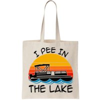 I pee in the lake vintage boating pontoon Bag