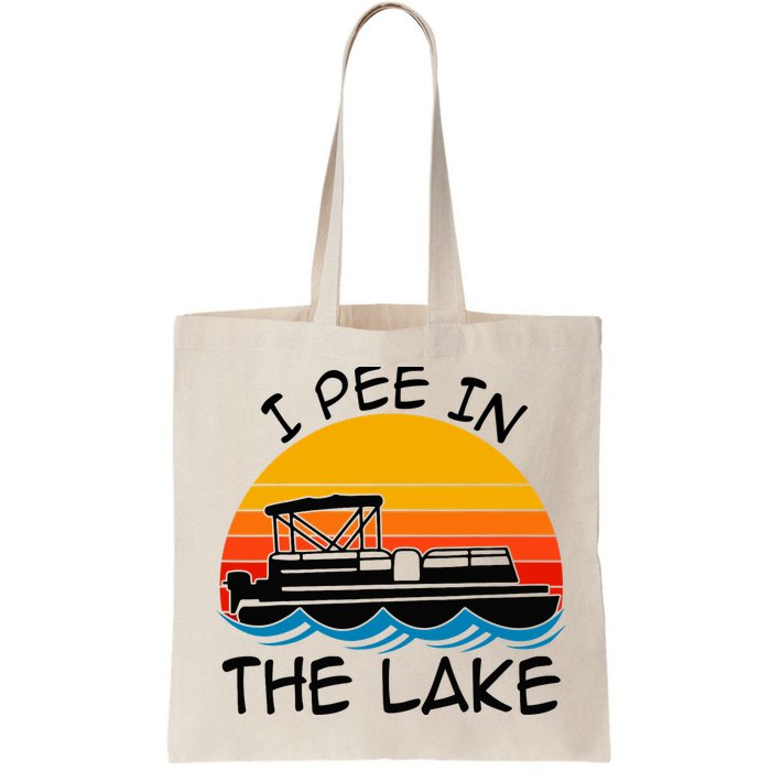 I pee in the lake vintage boating pontoon Bag