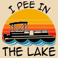 I pee in the lake vintage boating pontoon Bag