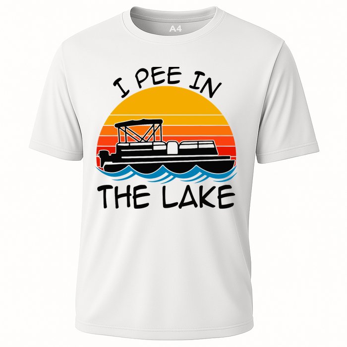 I pee in the lake vintage boating pontoon Performance Shirt