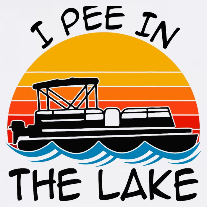 I pee in the lake vintage boating pontoon Performance Shirt