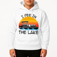 I pee in the lake vintage boating pontoon Hoodie