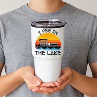 I pee in the lake vintage boating pontoon Tumbler