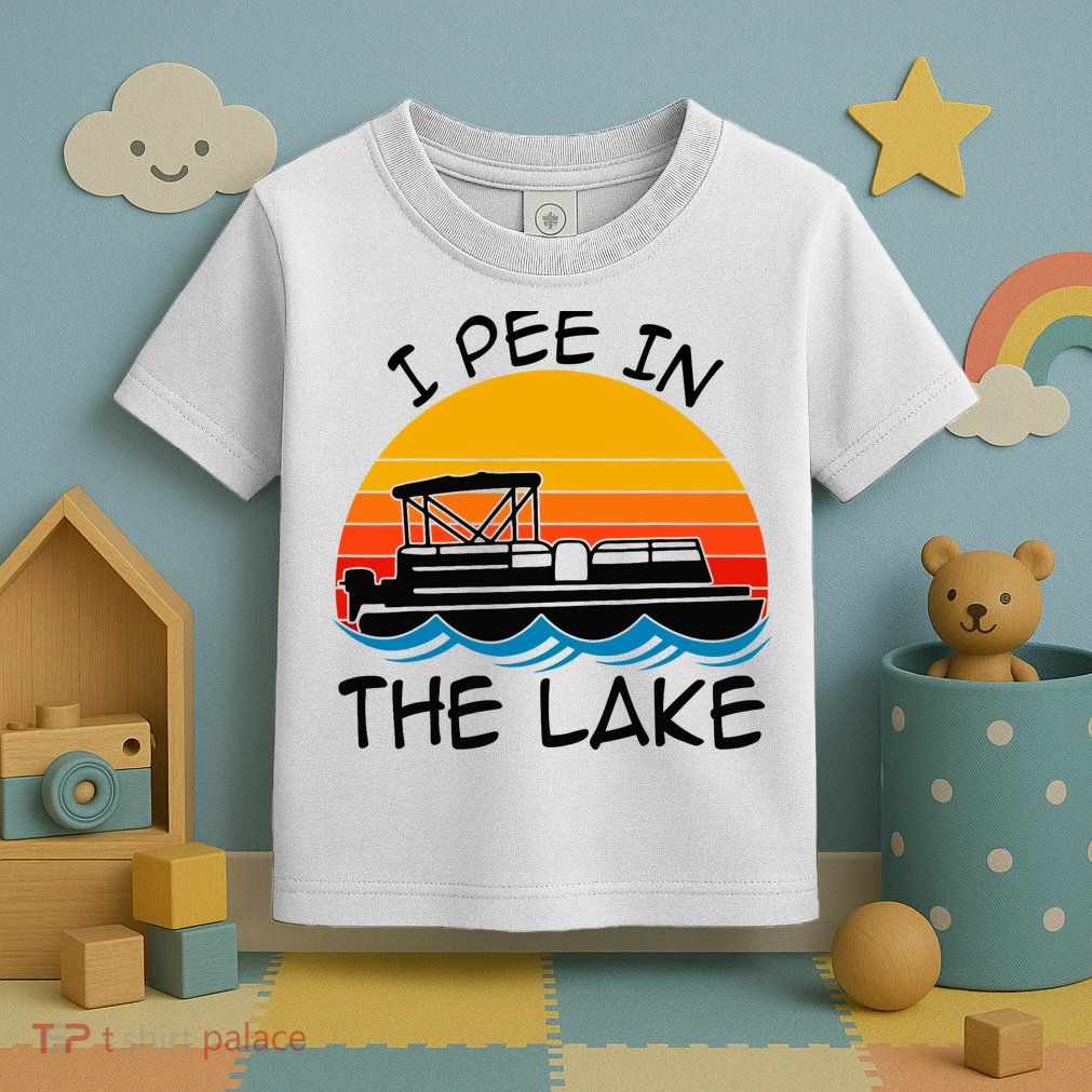 I pee in the lake vintage boating pontoon Toddler T-Shirt