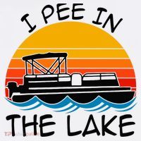 I pee in the lake vintage boating pontoon Toddler T-Shirt