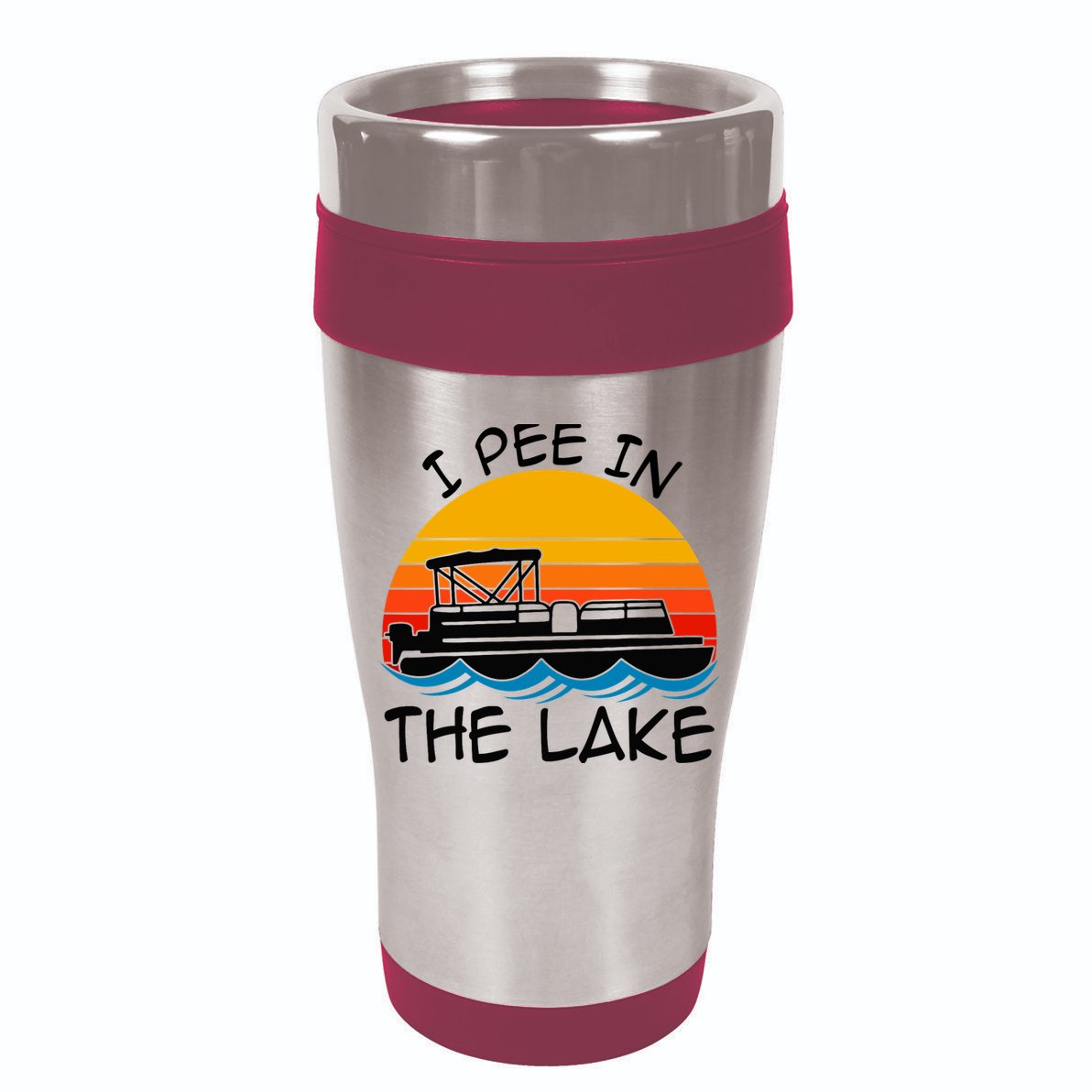 I pee in the lake vintage boating pontoon Kids Hoodie