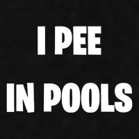 I Pee In Pools Ladies PosiCharge Tri-Blend Wicking Tank