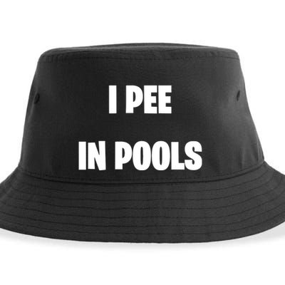 I Pee In Pools Sustainable Bucket Hat