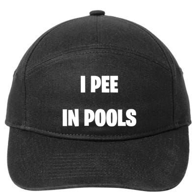 I Pee In Pools 7-Panel Snapback Hat