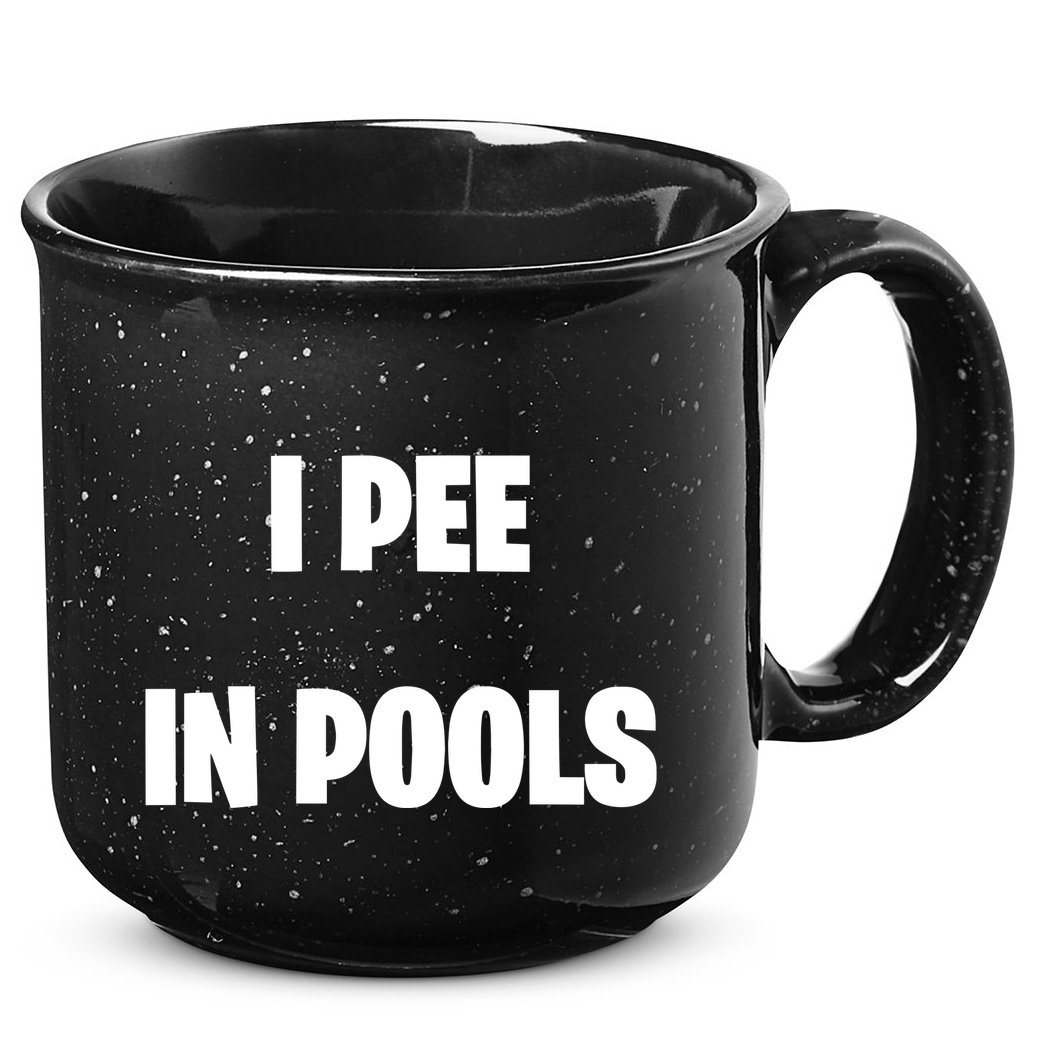 I Pee In Pools 15oz Campfire Ceramic Mug