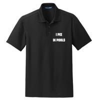 I Pee In Pools Dry Zone Grid Polo
