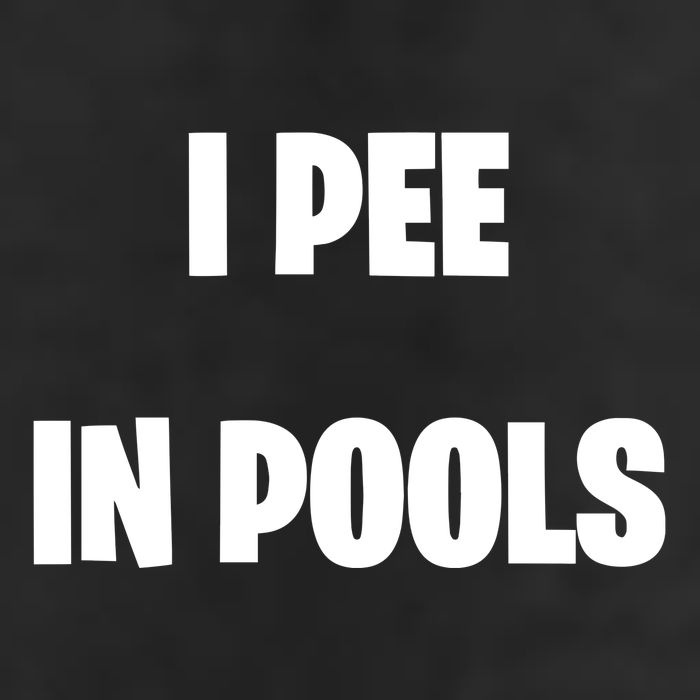 I Pee In Pools Crop Fleece Hoodie