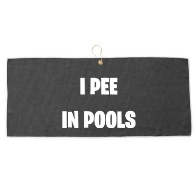 I Pee In Pools Large Microfiber Waffle Golf Towel