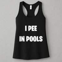I Pee In Pools Womens Tank Top