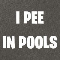 I Pee In Pools Cotton Canvas Backpack