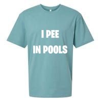 I Pee In Pools Sueded Cloud Jersey T-Shirt