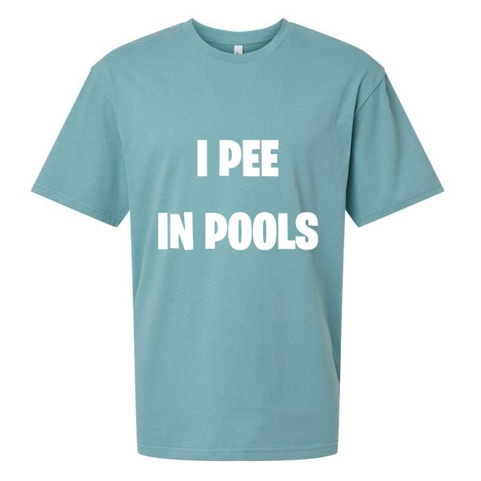 I Pee In Pools Sueded Cloud Jersey T-Shirt
