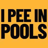 I Pee In Pools Funny Vacation Humor Swimming I Pee In Pools Sustainable Knit Beanie