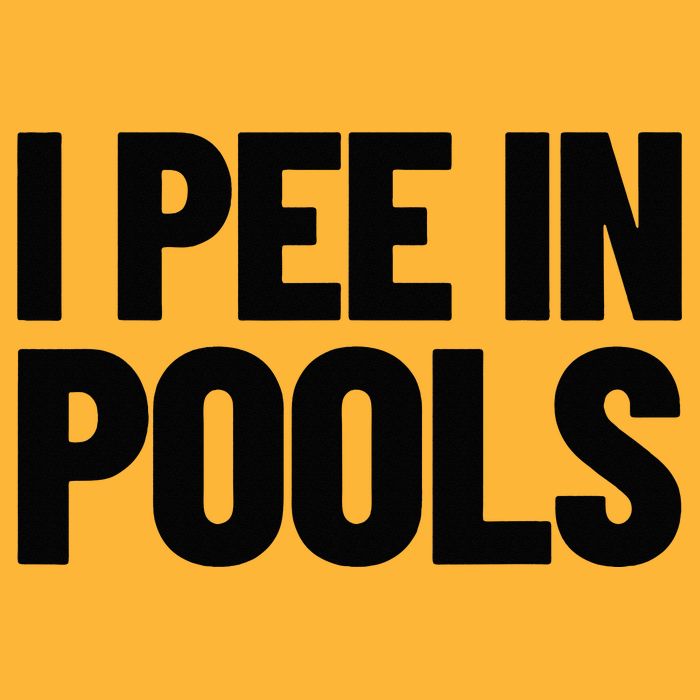 I Pee In Pools Funny Vacation Humor Swimming I Pee In Pools Sustainable Knit Beanie