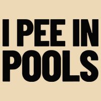 I Pee In Pools Funny Vacation Humor Swimming I Pee In Pools Drawstring Bag