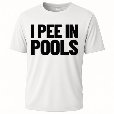 I Pee In Pools Funny Vacation Humor Swimming I Pee In Pools Performance Shirt