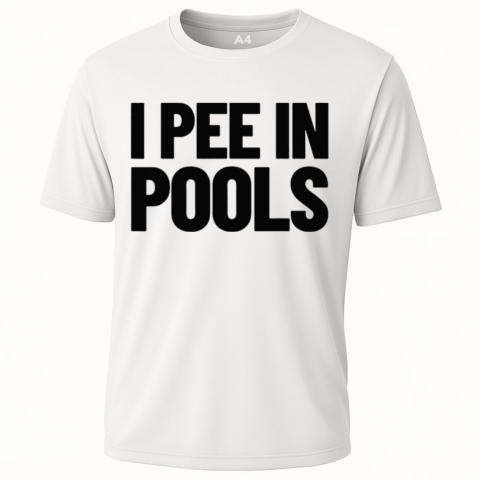 I Pee In Pools Funny Vacation Humor Swimming I Pee In Pools Performance Shirt