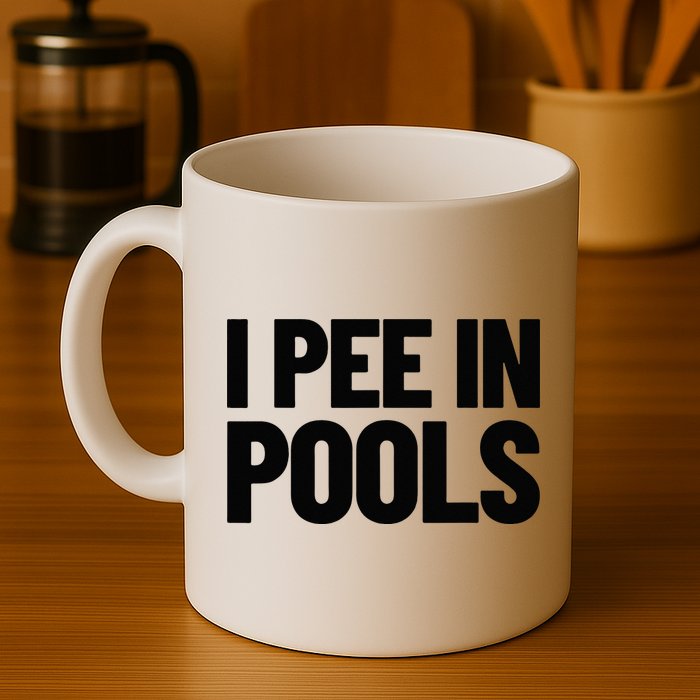 I Pee In Pools Funny Vacation Humor Swimming I Pee In Pools Mug