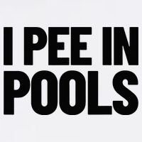 I Pee In Pools Funny Vacation Humor Swimming I Pee In Pools Flat Bill Trucker Hat