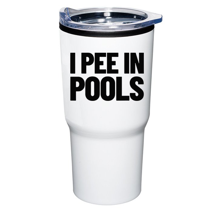 I Pee In Pools Funny Vacation Humor Swimming I Pee In Pools Tumbler