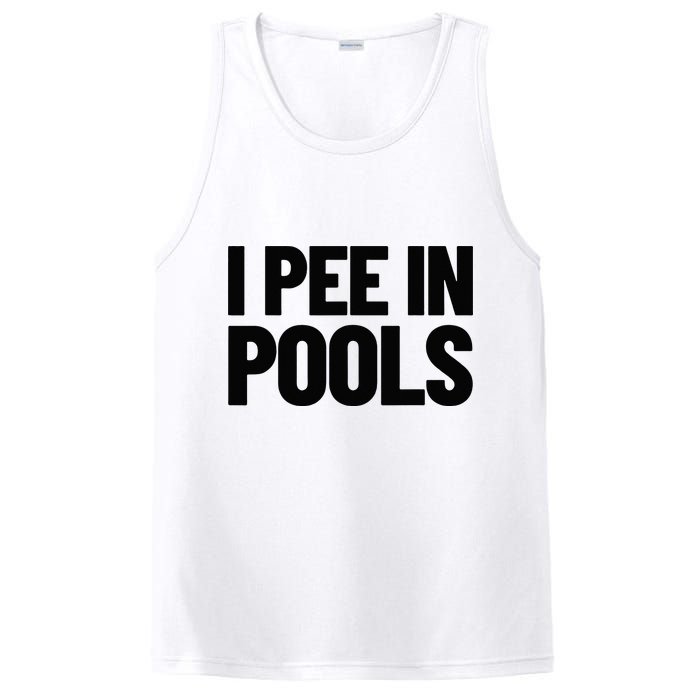 I Pee In Pools Funny Vacation Humor Swimming I Pee In Pools PosiCharge Competitor Tank