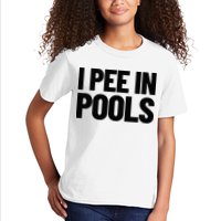 I Pee In Pools Funny Vacation Humor Swimming I Pee In Pools Kids T-Shirt