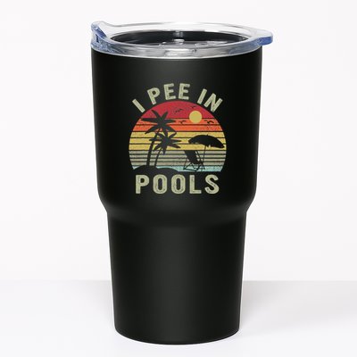 I Pee In Pools Sarcastic Sayings For Pools Lovers Retro Tumbler