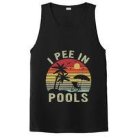 I Pee In Pools Sarcastic Sayings For Pools Lovers Retro PosiCharge Competitor Tank
