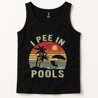 I Pee In Pools Sarcastic Sayings For Pools Lovers Retro Tank Top