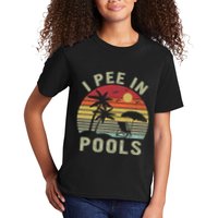 I Pee In Pools Sarcastic Sayings For Pools Lovers Retro Kids T-Shirt