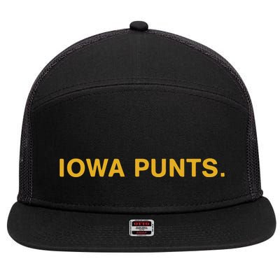 Iowa Punts 7 Panel Mesh Trucker Snapback Hat
