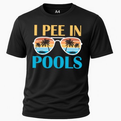 I Pee In Pools Funny Jokes Sarcastic Sayings Performance Shirt