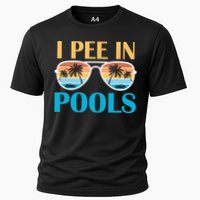 I Pee In Pools Funny Jokes Sarcastic Sayings Performance Shirt