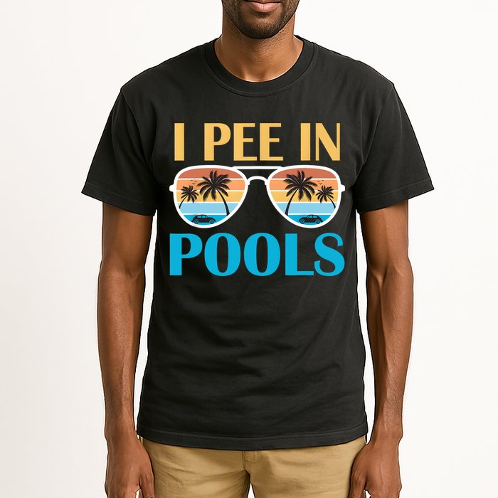I Pee In Pools Funny Jokes Sarcastic Sayings Tall T-Shirt