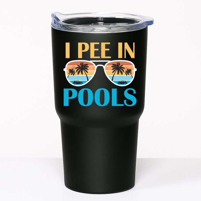 I Pee In Pools Funny Jokes Sarcastic Sayings Tumbler