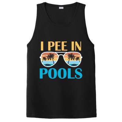 I Pee In Pools Funny Jokes Sarcastic Sayings PosiCharge Competitor Tank