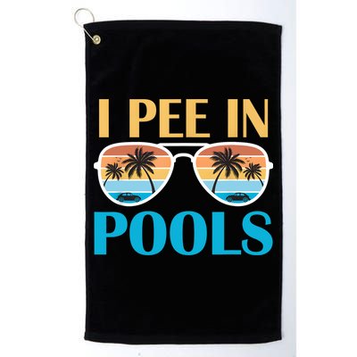 I Pee In Pools Funny Jokes Sarcastic Sayings Golf Towel