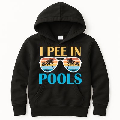I Pee In Pools Funny Jokes Sarcastic Sayings Kids Hoodie