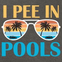 I Pee In Pools Funny Jokes Sarcastic Sayings Cotton Canvas Backpack